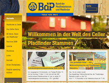 Tablet Screenshot of bdp-celle.de